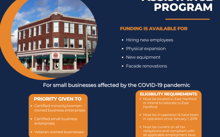 East Hartford Offers COVID Small Business Assistance Program