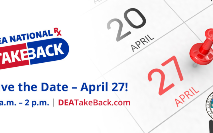 National Prescription Drug Take Back Day April 27th