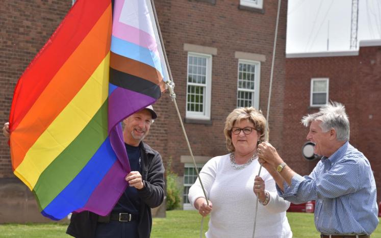 east hartford raises pride flag