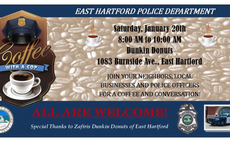 Coffee with a Cop, Saturday, January 20
