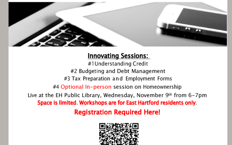 East Hartford Works Invites you to Financial Literacy Workshop Series 