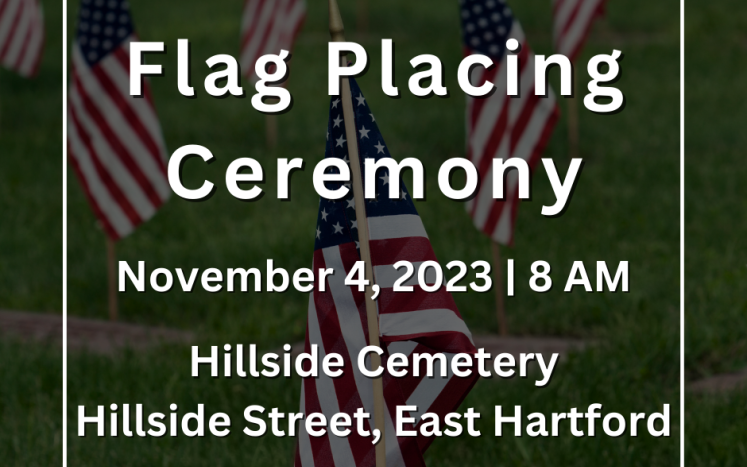 Veterans Commission Invites All to a Flag Placing on November 4, 2023 at 8 AM