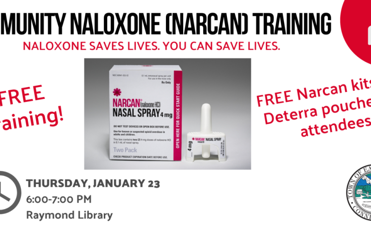 Community Naloxone (Narcan) Training at Raymond Library