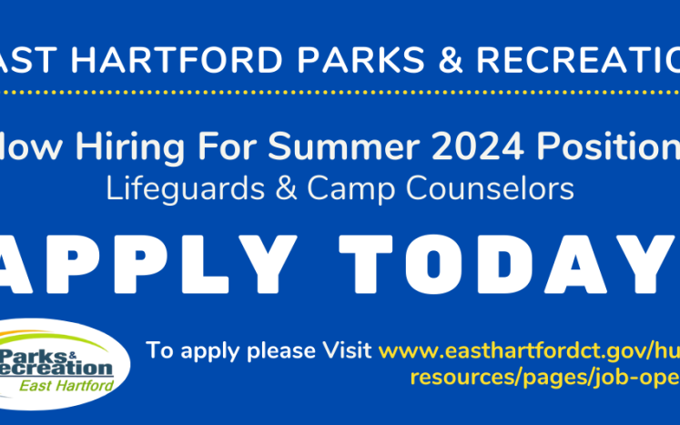 Parks and Recreation Department Accepting Applications for Seasonal Employment