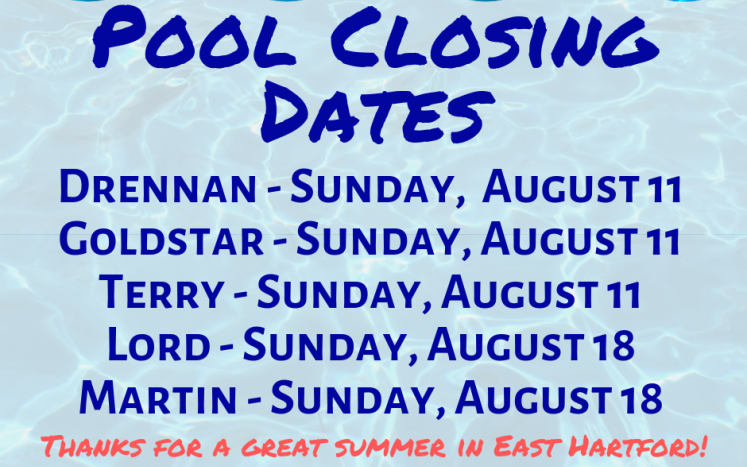 outdoor pools closing