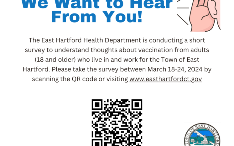 East Hartford Health Department Conducts a Rapid Community Assessment March 18-24, 2024 