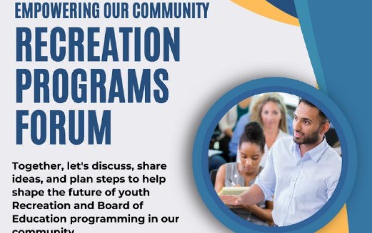 Recreation Programs Forum December 10th at 7:30pm