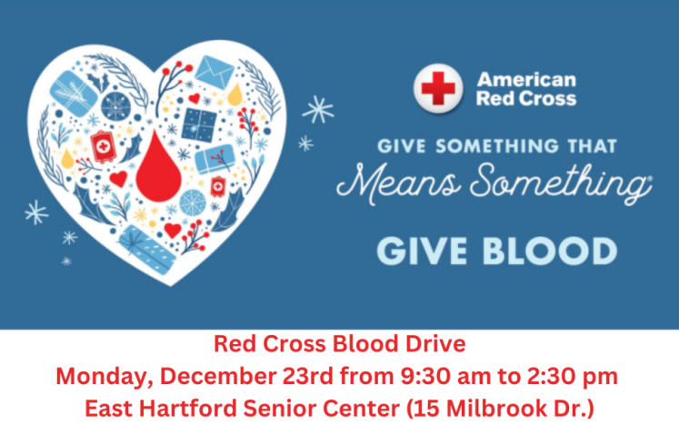 Red Cross Blood Drive at the Senior Center on 12/23