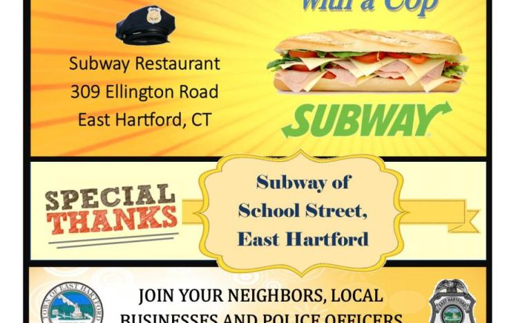 Sandwich with a Cop, Tuesday, June 5, 2018