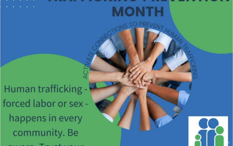 January is Human Trafficking Prevention Month