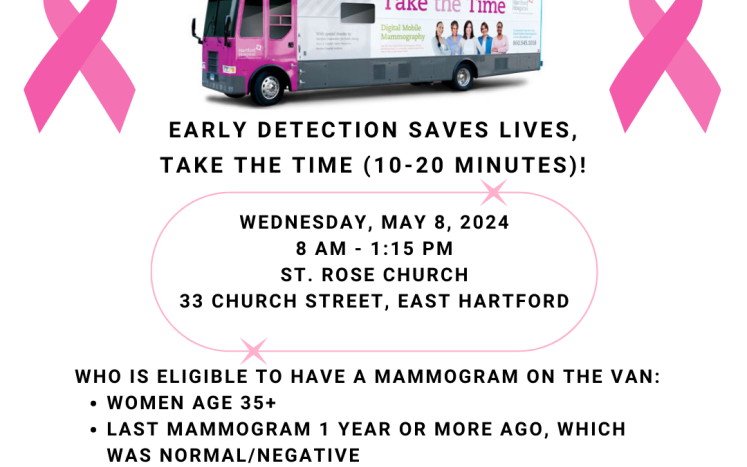 Hartford Healthcare Mobile Mammography Event at St. Rose Church