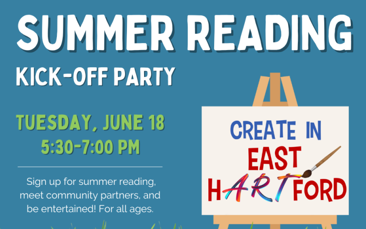 Summer Reading Kick-Off Party, June 18 from 5:30 - 7 at Raymond Library