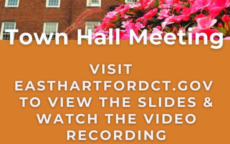 East Hartford Town Hall Meeting - Video Link and Control Tower 