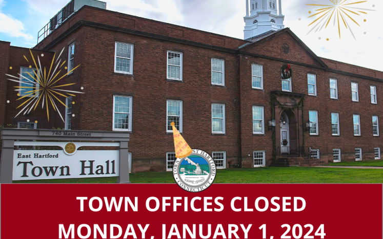 Town Offices Are Closed Monday, January 1 