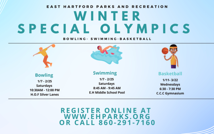 East Hartford Parks and Recreation Winter Special Olympics