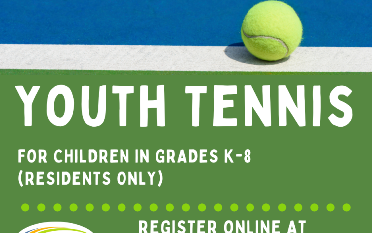 youth tennis graphic fall