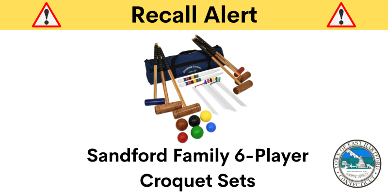 Recall on Sanford Family 6-Player Croquet Sets