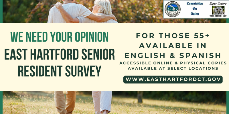 East Hartford Commission on Aging Invites Local Seniors to Complete a Survey